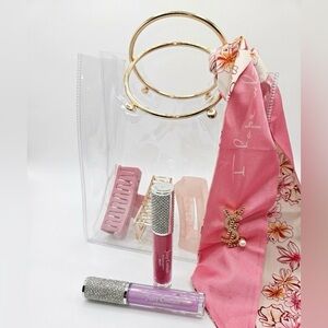 Juicy Couture Lip Gloss Duo w/ Concert Bag & Brooch